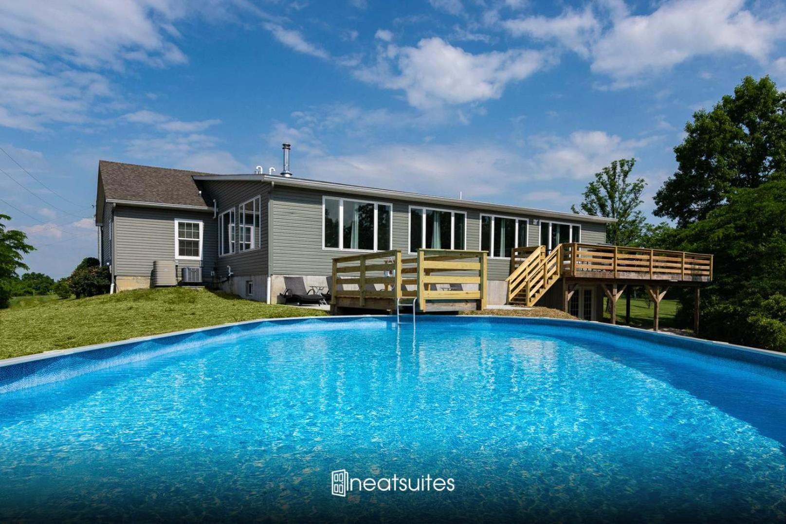 80 Acre Retreat With Pool - Minutes To Ark - Sleeps 15 Vila Williamstown Exterior foto